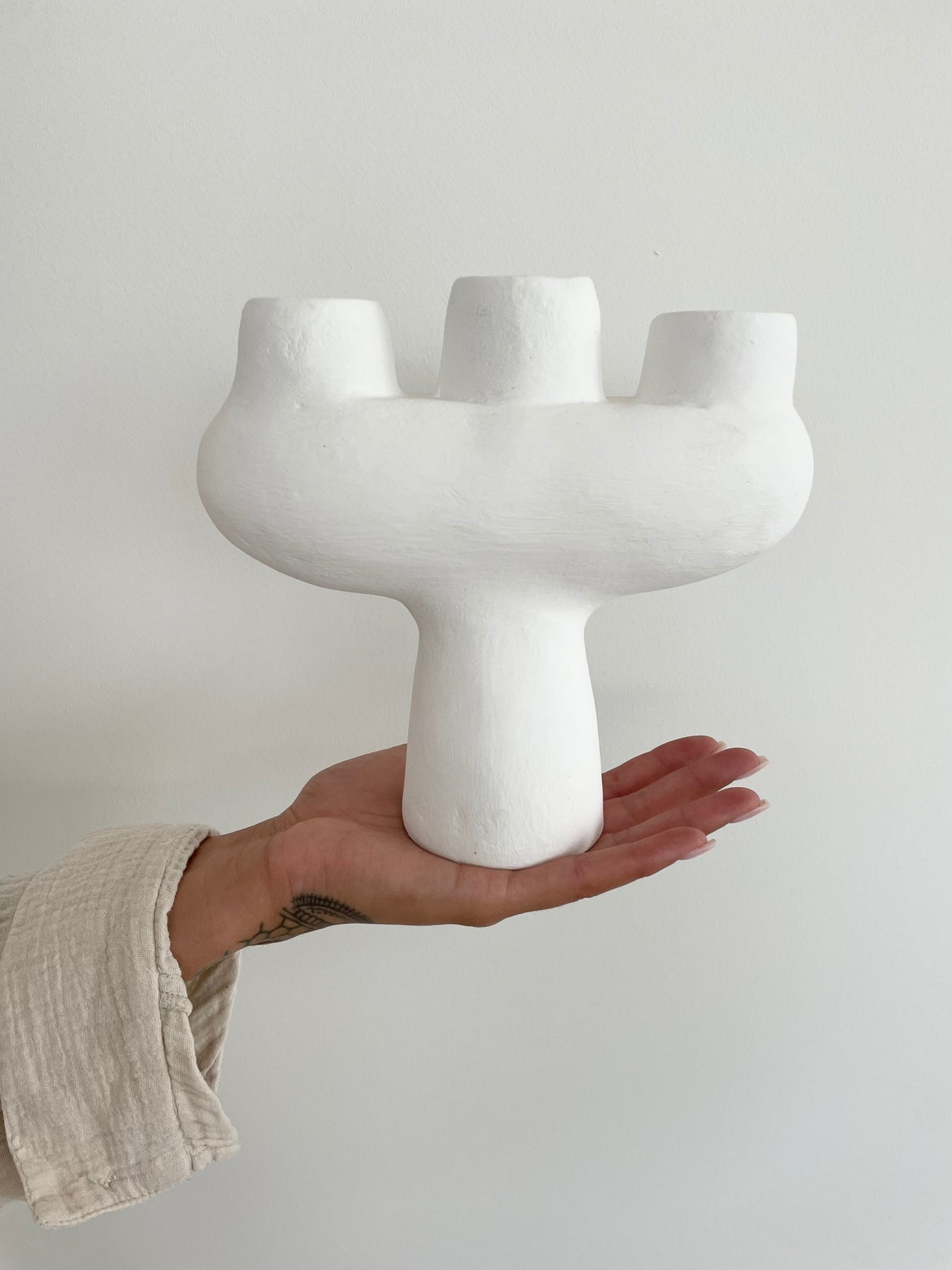 Gypsy Candleholder in White