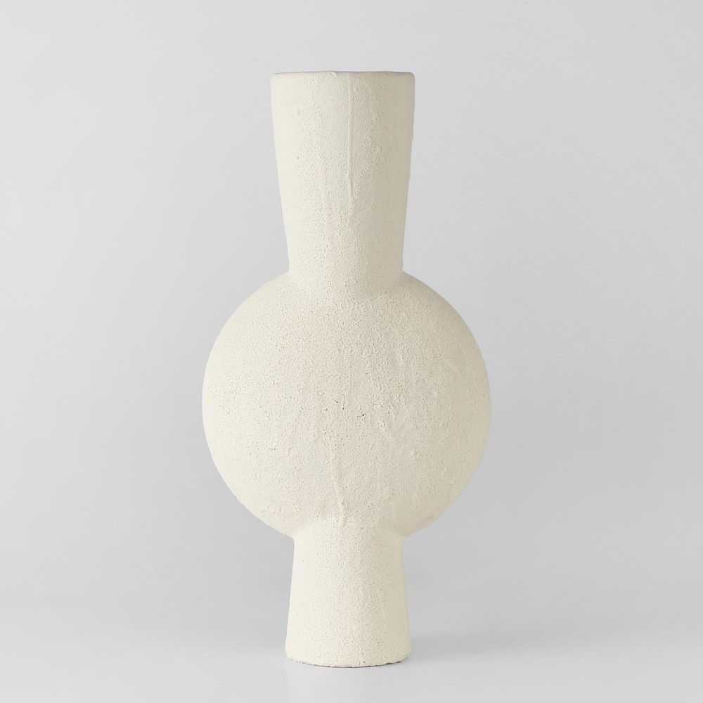 Miro Vase Tall in Chalk