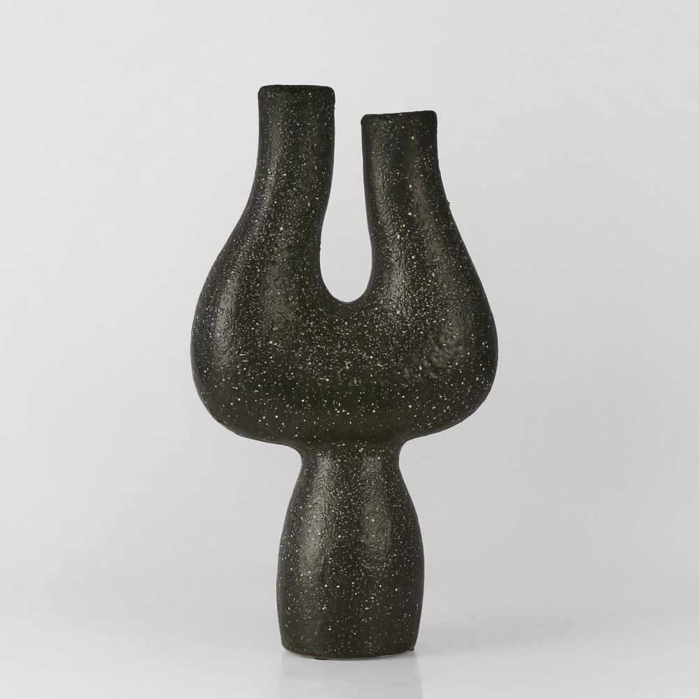 Moore Vase Tall in Charcoal