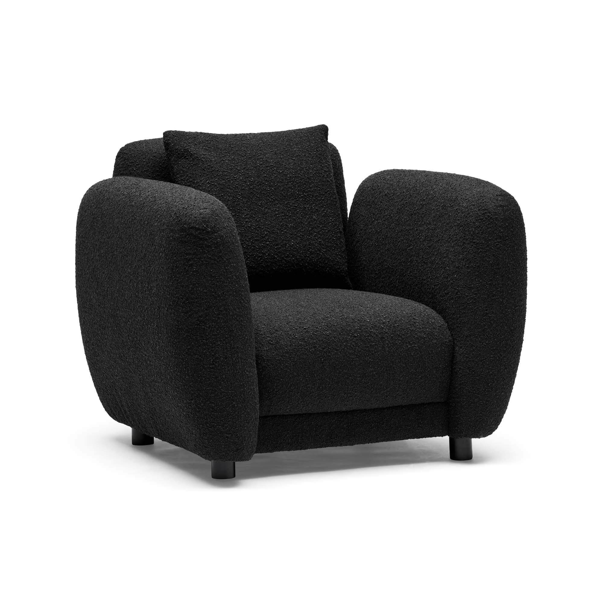 Palome Armchair in Charcoal