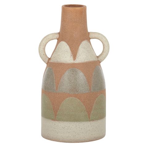 Thiago Ceramic Vase in Khaki