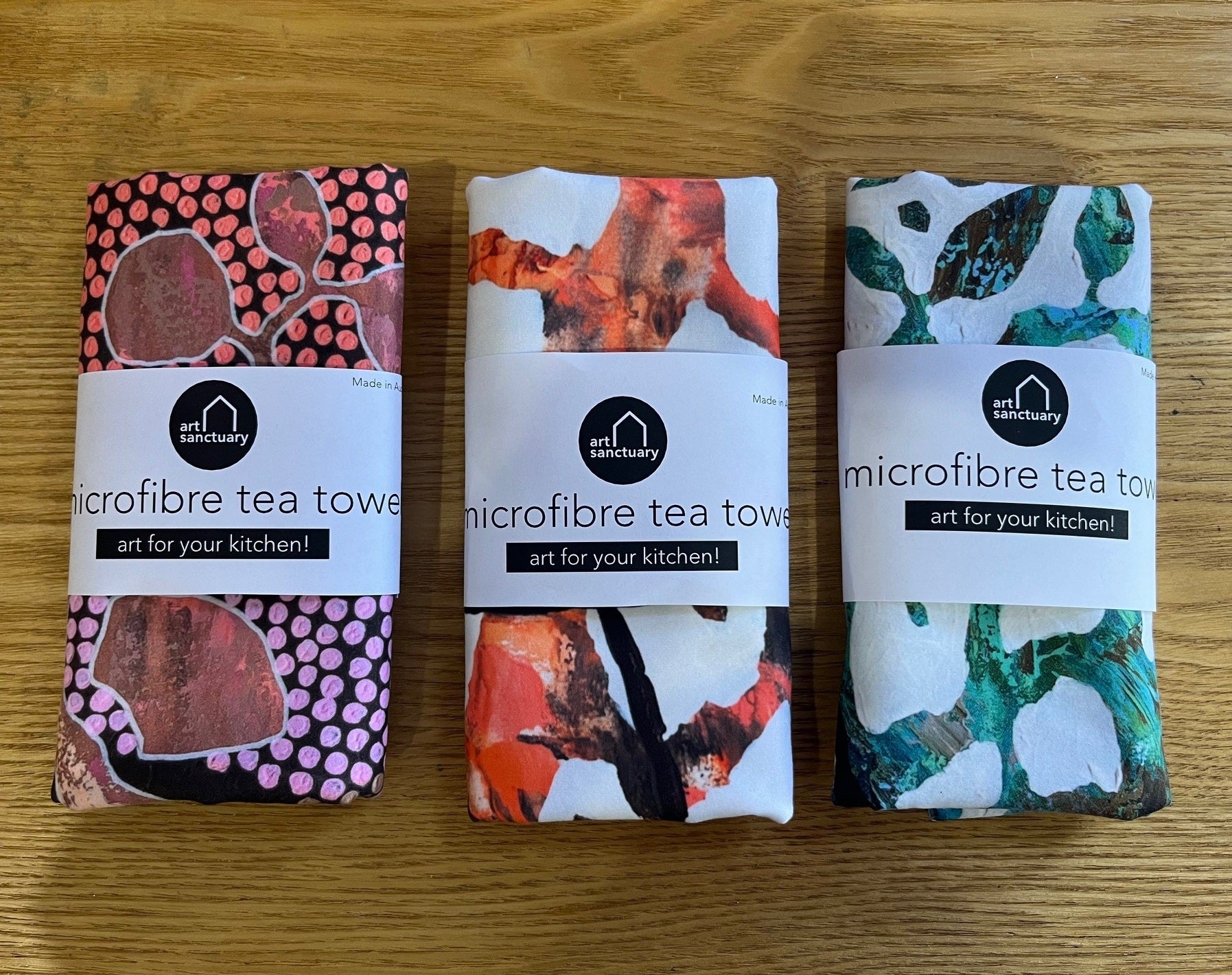 Set of 3 - Microfibre tea towels