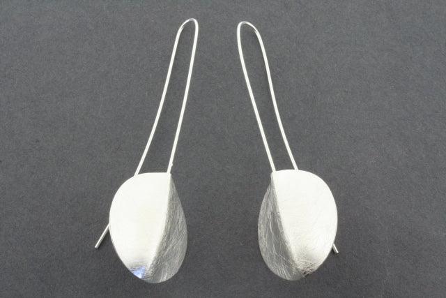 long drop shield earring