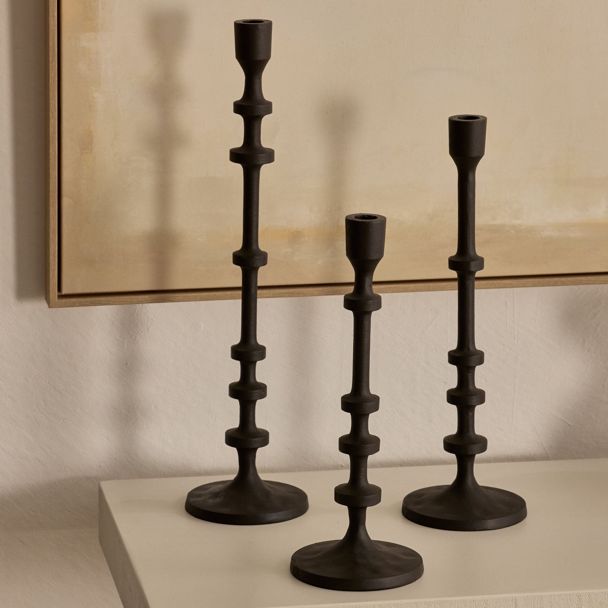 Watson Candleholder in Black Large