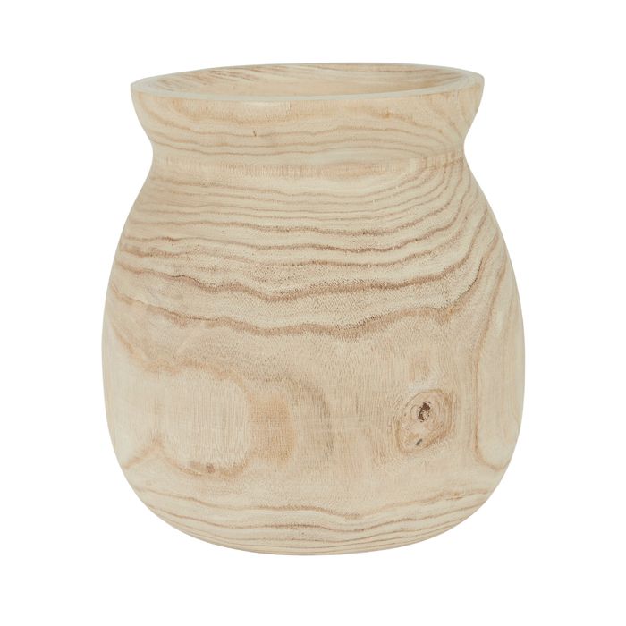 Wray Wooden Vase in Natural